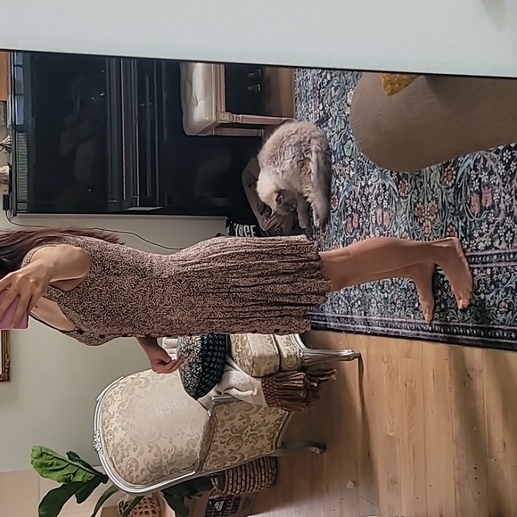 Sweetheart neckline  cheetah print dress - Picture 4 of 5